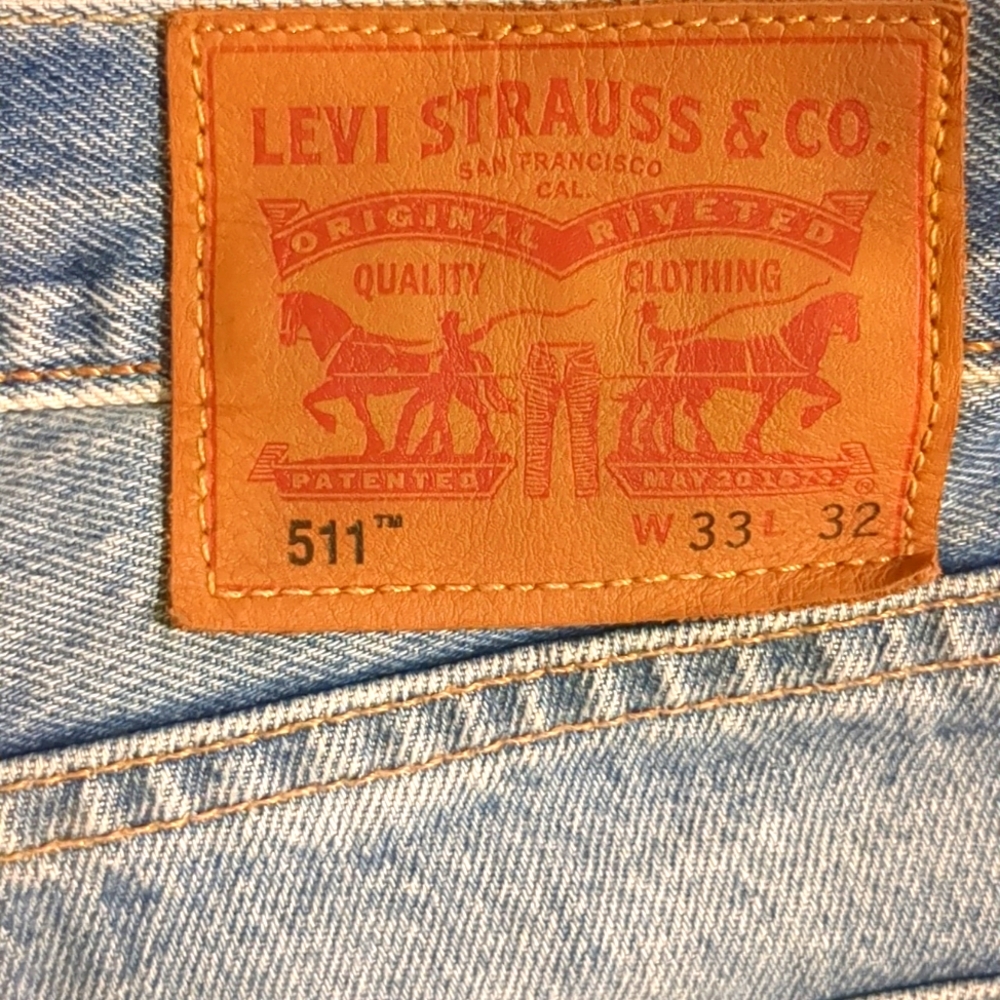 Men's LEVI'S 511 Light Blue Jeans 33x32